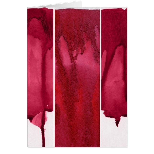 Ensemble d'abrégé sur rouge aquarelle peint à la (Devant)