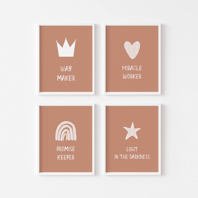 Ensemble d'affiches du fabricant Boho Way 4 (Créateur téléchargé)