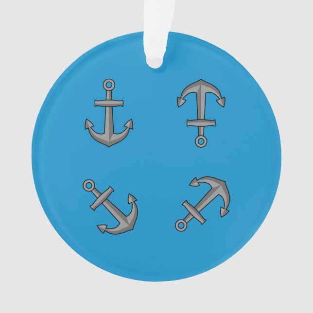Ensemble d'ancre de bateau de dessin animé (devant)