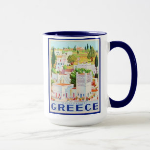 Ensemble d'Andros Grèce de 8 tasses différentes de
