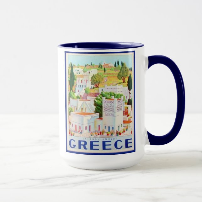 Ensemble d'Andros Grèce de 8 tasses différentes de (Droite)