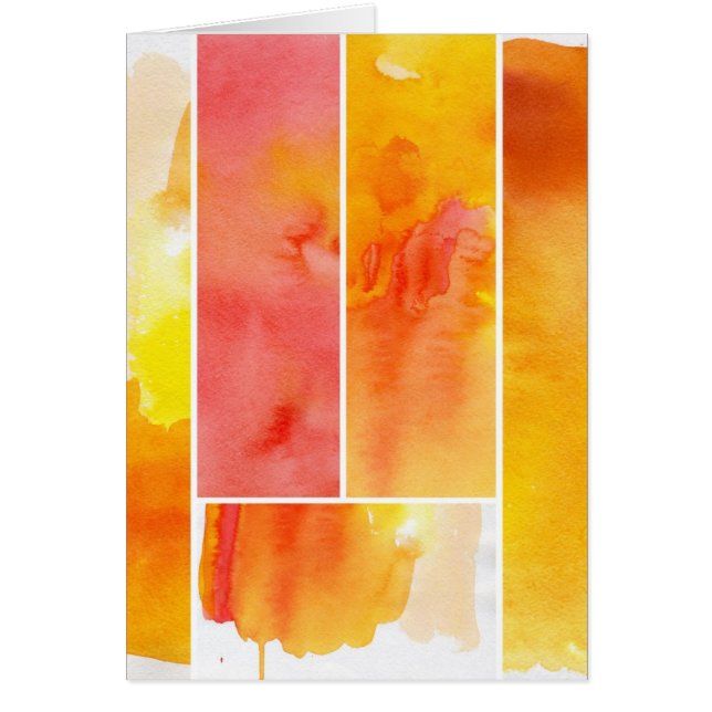 Ensemble d'aquarelle abstraite peint à la main (Devant)