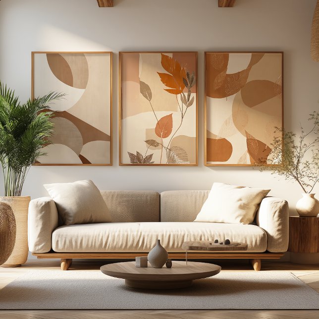 Ensemble d'art aux tons neutres chauds | Imprimant (Créateur téléchargé)