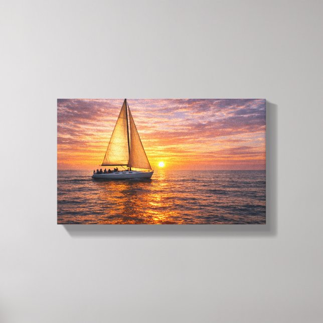 Ensemble d'art mural sur toile côtière Décoration  (Recto)