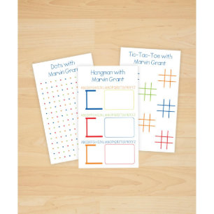 Ensemble de 100 Tic-Tac-Toe Papier Feuilles de jeu