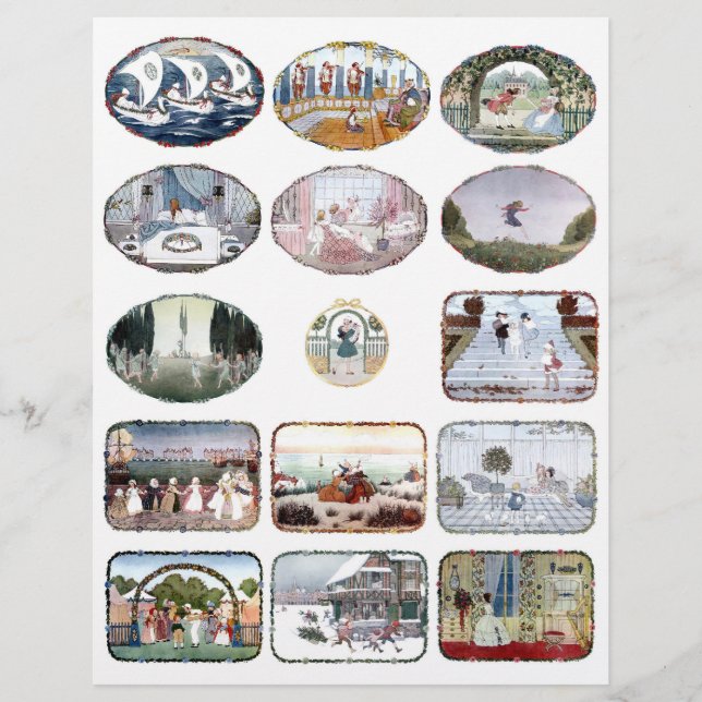 Ensemble de 15 - Fiche collage d'images de livres  (Devant)