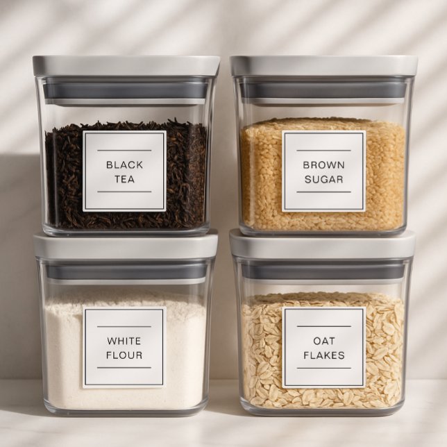 Ensemble de 25 Étiquettes de cuisine étanche perso (Créateur téléchargé)