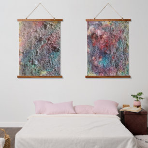 Ensemble de 2 tapisseries d'art abstrait