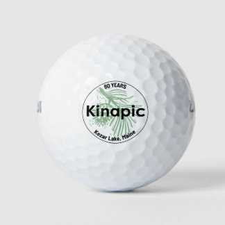Ensemble de 3 balles de golf Kinapic 80e année