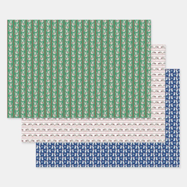 Ensemble de 3 draps plats en papier pour animaux d (Lot)