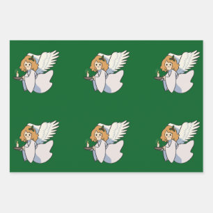 Ensemble de 3 feuilles de papier d'emballage plat 