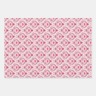 Ensemble de 3 feuilles plates de papier d'emballag