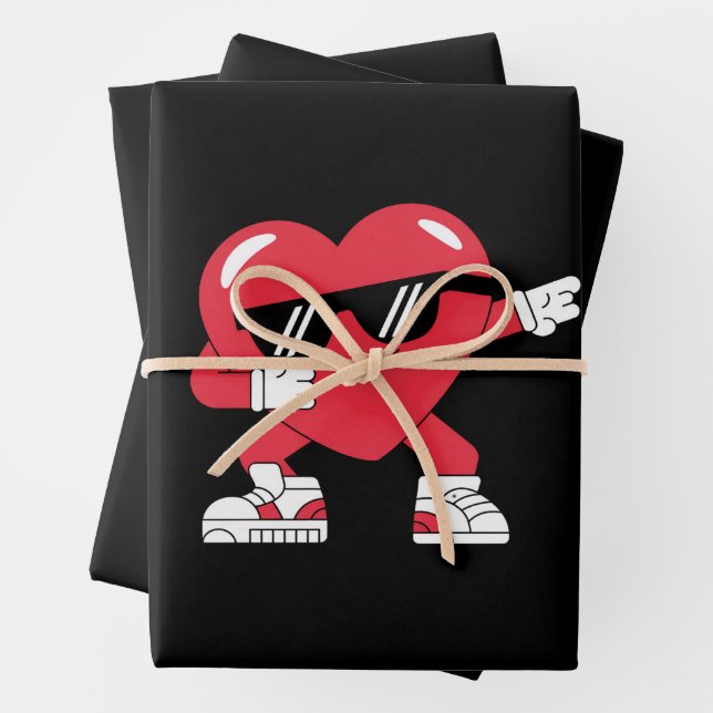 Ensemble de 3 feuilles plates de papier d'emballag (En situation)