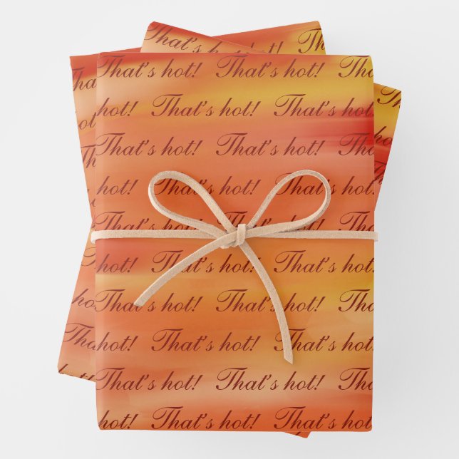 Ensemble de 3 feuilles plates de papier d'emballag (En situation)