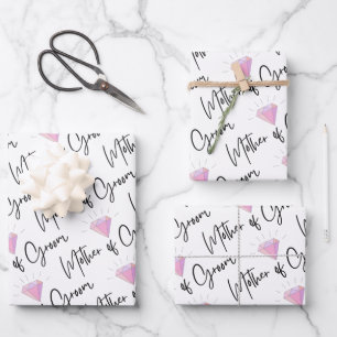 Ensemble de 3 feuilles plates de papier d'emballag