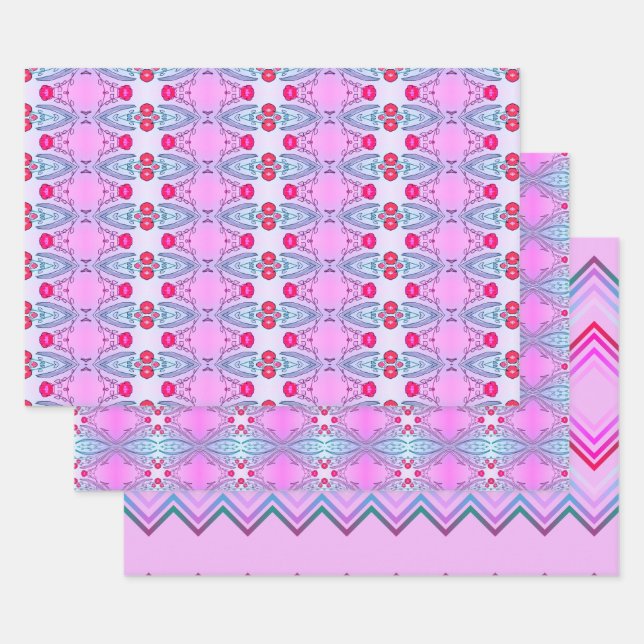 Ensemble de 3 feuilles plates de papier d'emballag (Lot)