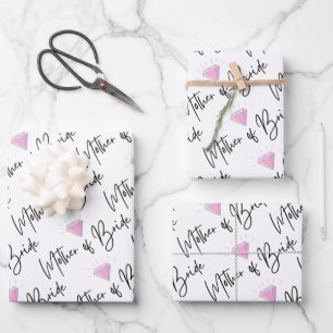 Ensemble de 3 feuilles plates de papier d'emballag