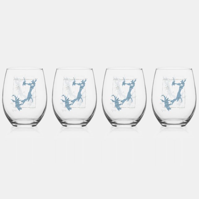 Ensemble de 4 verres à vin sans pied (Recto)