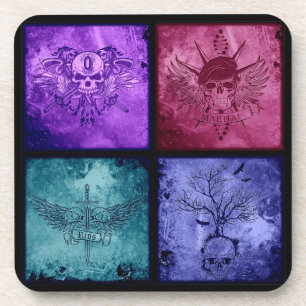 Ensemble de 6 dessous de verre de logo de secteur