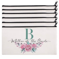 Ensemble De 6 Sacs Cosmétiques Pastel Roses Roses