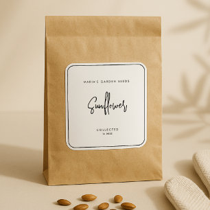 ensemble de 9 graines étiquettes