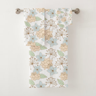 ensemble de bain de fleurs de printemps