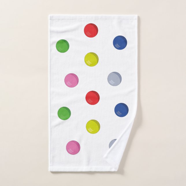 Ensemble de balles colorées (Serviette à main)