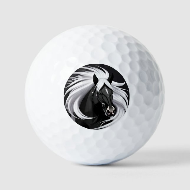 Ensemble de balles de golf Black Horse pour golfeu (Recto)
