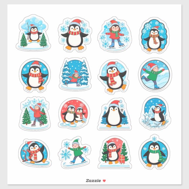 Ensemble de cadeaux amusants avec autocollants de  (Feuille)