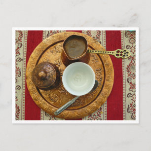 Ensemble de café bosniaque de Mostar carte postale