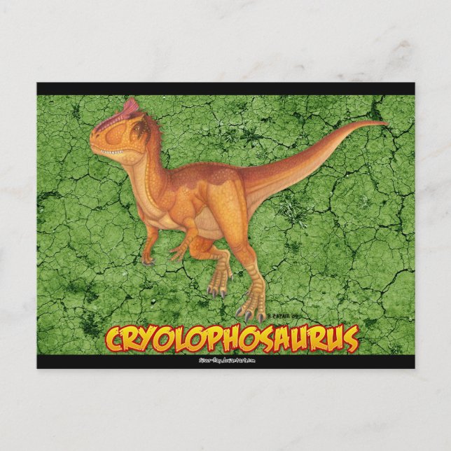 Ensemble de carte postale de Cryolophosaurus (Devant)