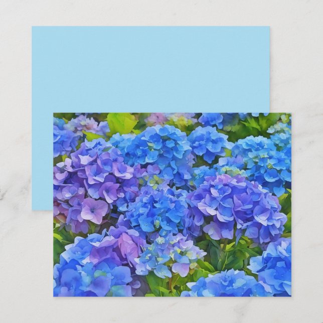 Ensemble de Cartes de Notes Art Floral Fleurs d'Hy (Devant / Derrière)