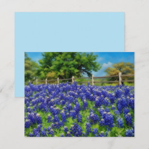 Ensemble de cartes de notes Hill Country Texas Blu