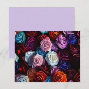Ensemble de cartes de notes Rose Art Bouquet de ro