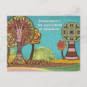Ensemble de cartes postales d'automne Dessin à l