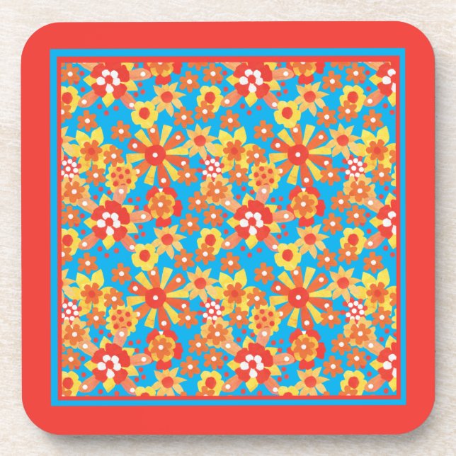 Ensemble de Dessous de verre à dos de liège, Orang (Devant)