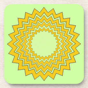 Ensemble de dessous de verre - cercles concentriqu