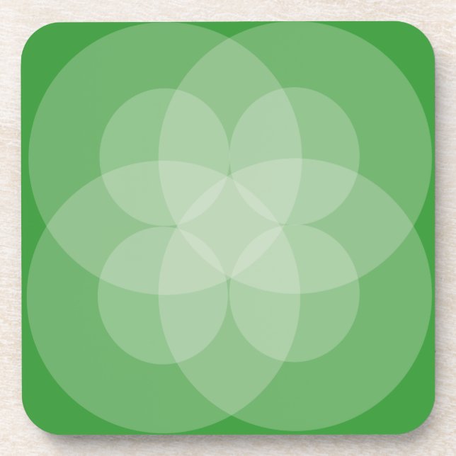 Ensemble de dessous de verre - Cercles d'intersect (Devant)