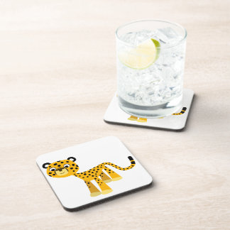 Ensemble de dessous de verre Cheetah de dessin ani