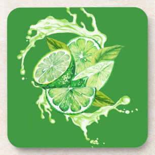 Ensemble de dessous de verre Citrus frais - Dessin