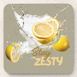 Ensemble de dessous de verre Citrus frais - Dessin