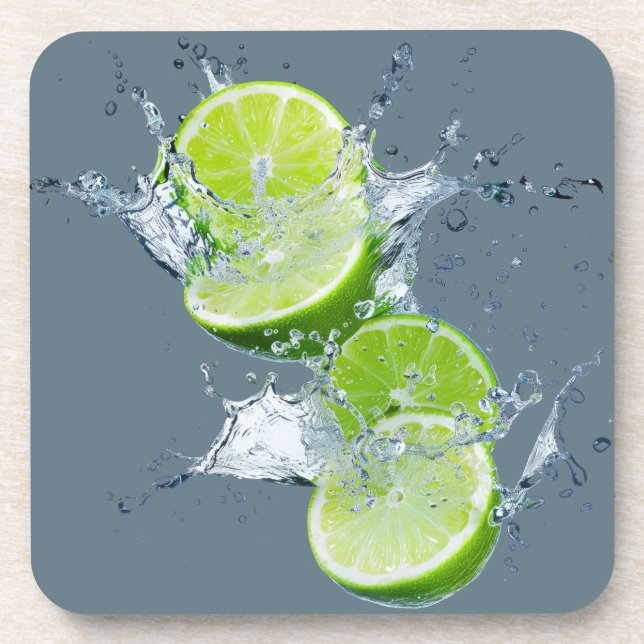 Ensemble de Dessous de verre d'agrumes frais - Con (Devant)