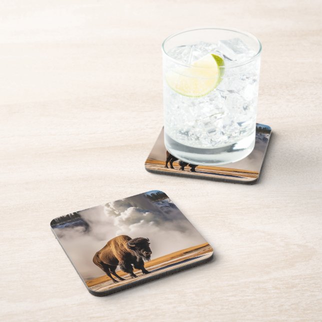 Ensemble de Dessous de verre de Buffalo de Yellows (Côté Droit)