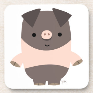 Ensemble de Dessous de verre de cochon cartonné tr