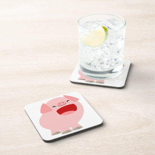 Ensemble de Dessous de verre de cochon chantant de