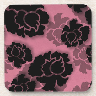 Ensemble de Dessous de verre de décadence florale 