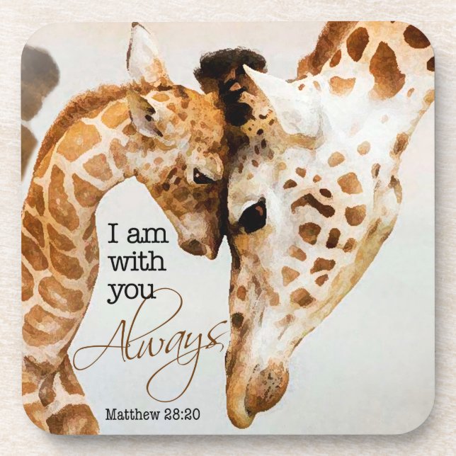 Ensemble de dessous de verre de girafe (Devant)