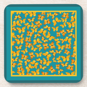 Ensemble de Dessous de verre de liège, Papillons d