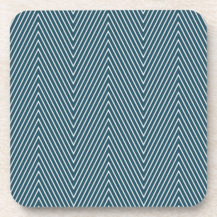 ensemble de dessous de verre de marine de chevron