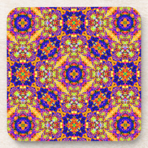 ensemble de dessous de verre de plage de soleil